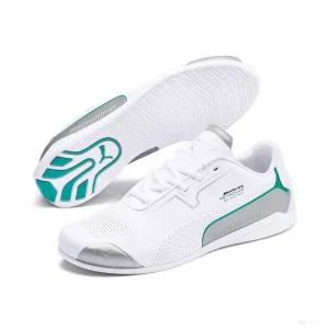 2021, Blanco, Puma Mercedes Drift Cat 8 Nino Zapatos