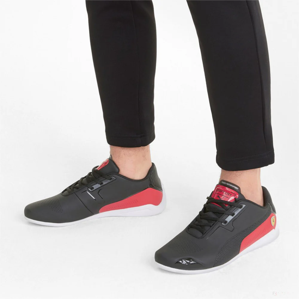 2021, Negro, Puma Ferrari Drift Cat 8 Nino Zapatos - Imagen 8