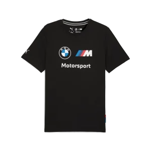 Camiseta con logo de BMW, Puma, Essential, MMS, negra 🔥