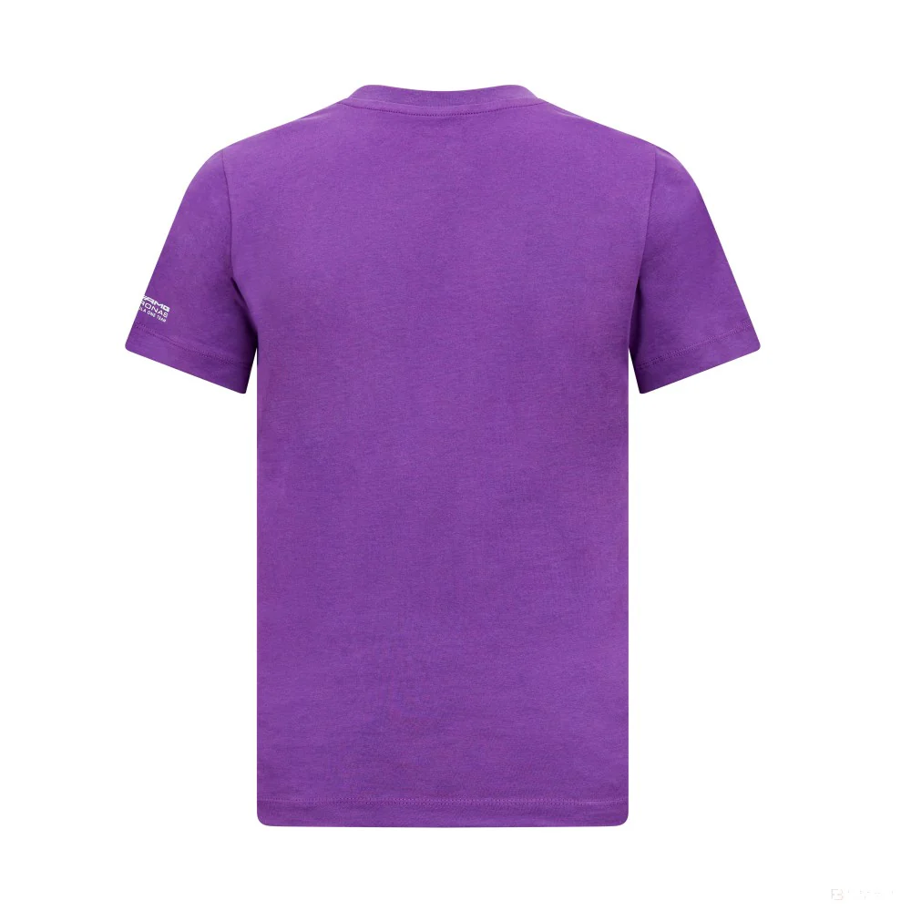 Camiseta Mercedes Lewis Hamilton Logo, Morado niño - Imagen 3