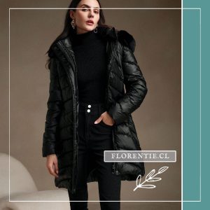 Abrigo acolchado negro mujer Maddie