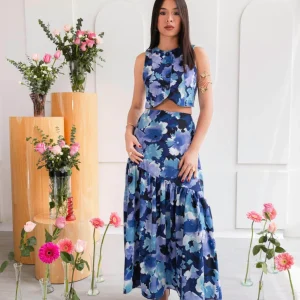Set Evangeline - Azul Estampado
