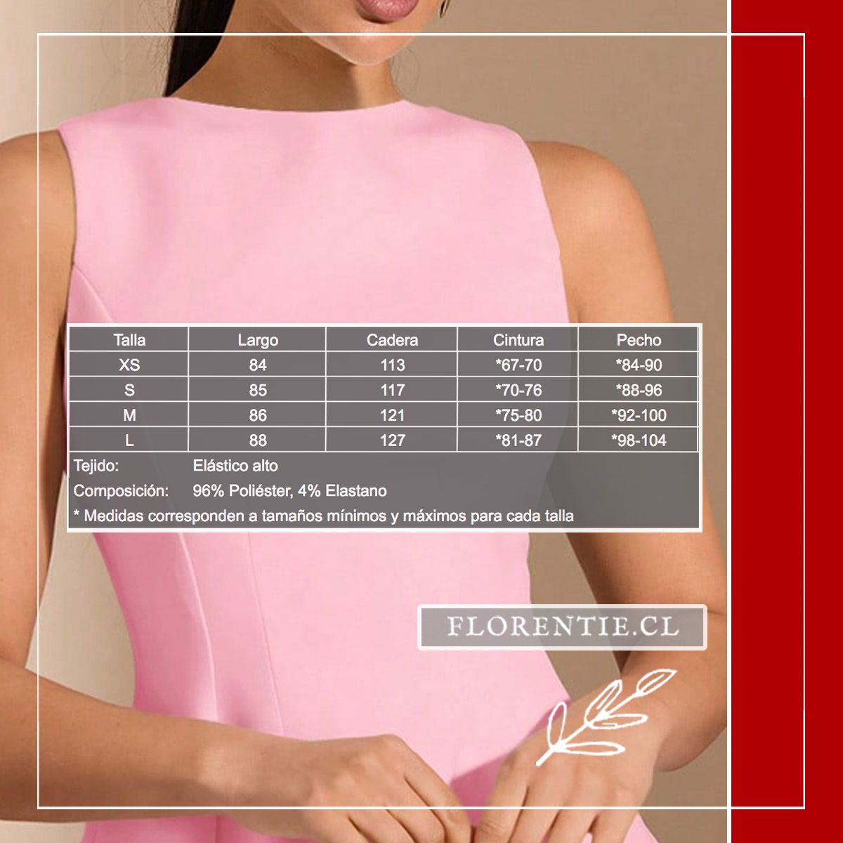 Vestido rosa corto verano Paula - Imagen 8