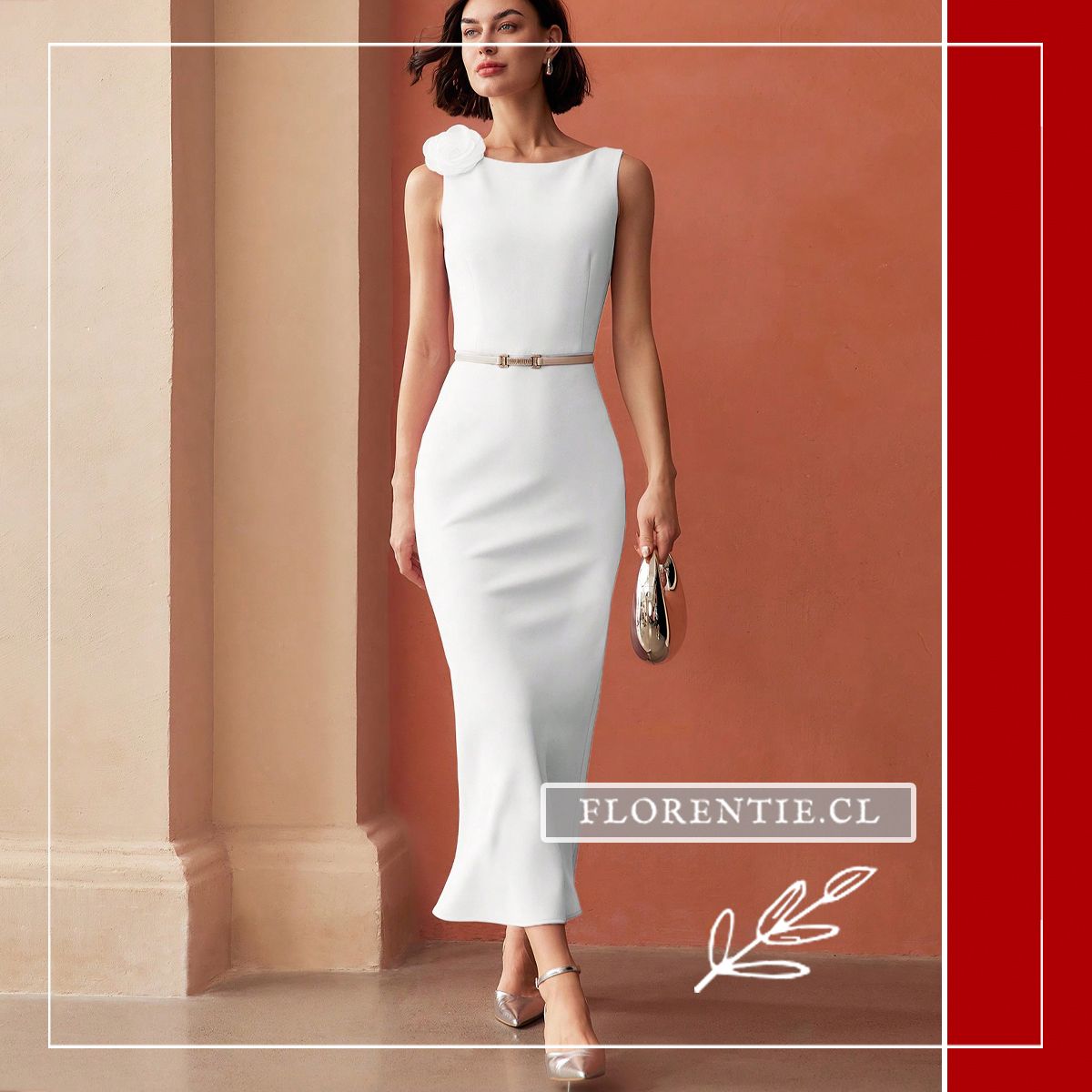 Vestido de Novia Civil Elegante — Brigitte - Imagen 4