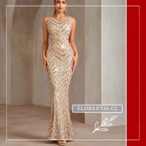 Vestido dorado claro Arianna