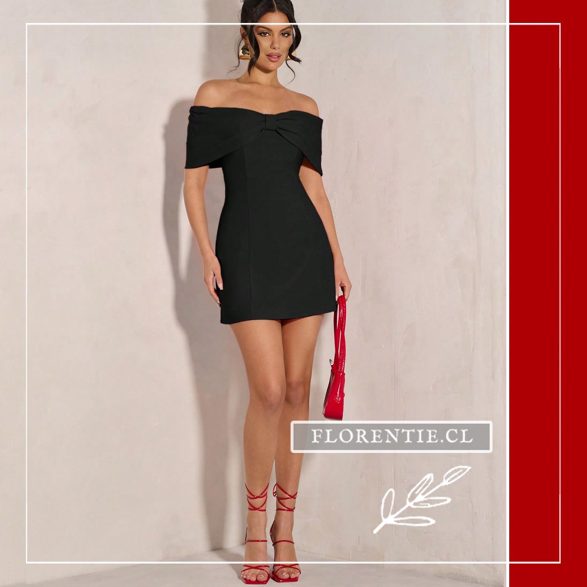 Vestido graduacion negro corto Lia - Imagen 4