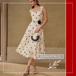 Vestido largo lunares Carmen