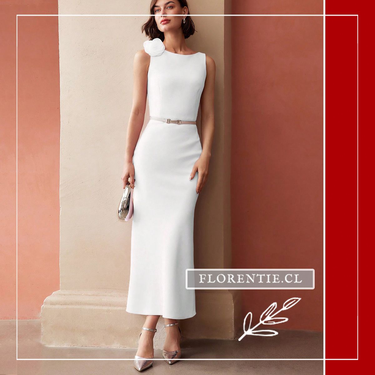 Vestido de Novia Civil Elegante — Brigitte - Imagen 3