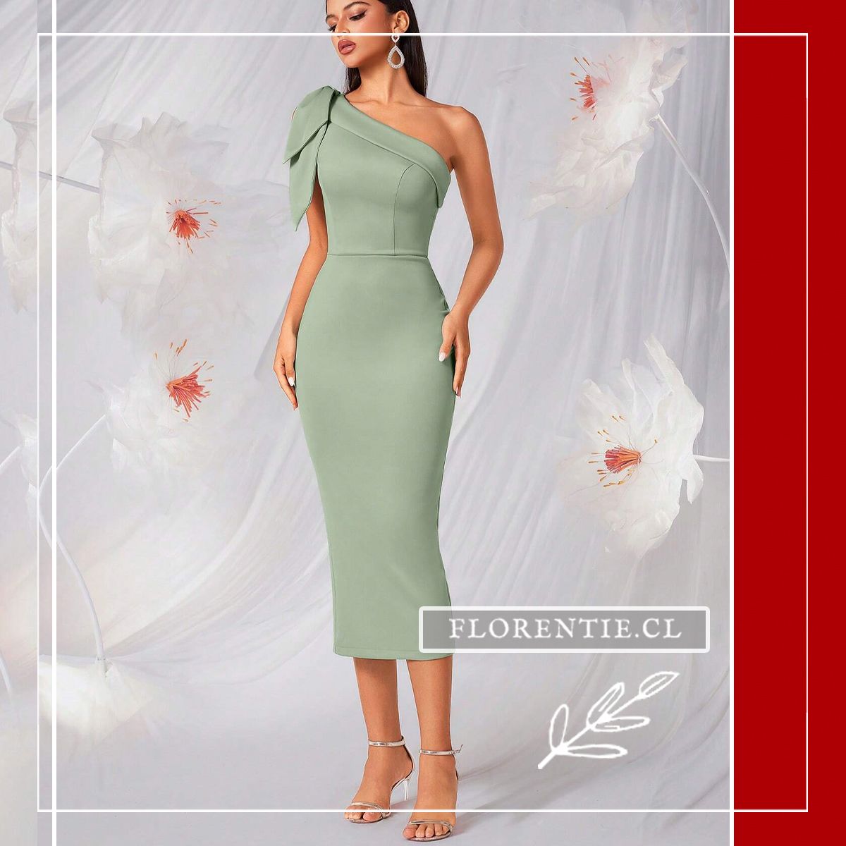 Vestido fiesta asimetrico largo Lucía - Imagen 5