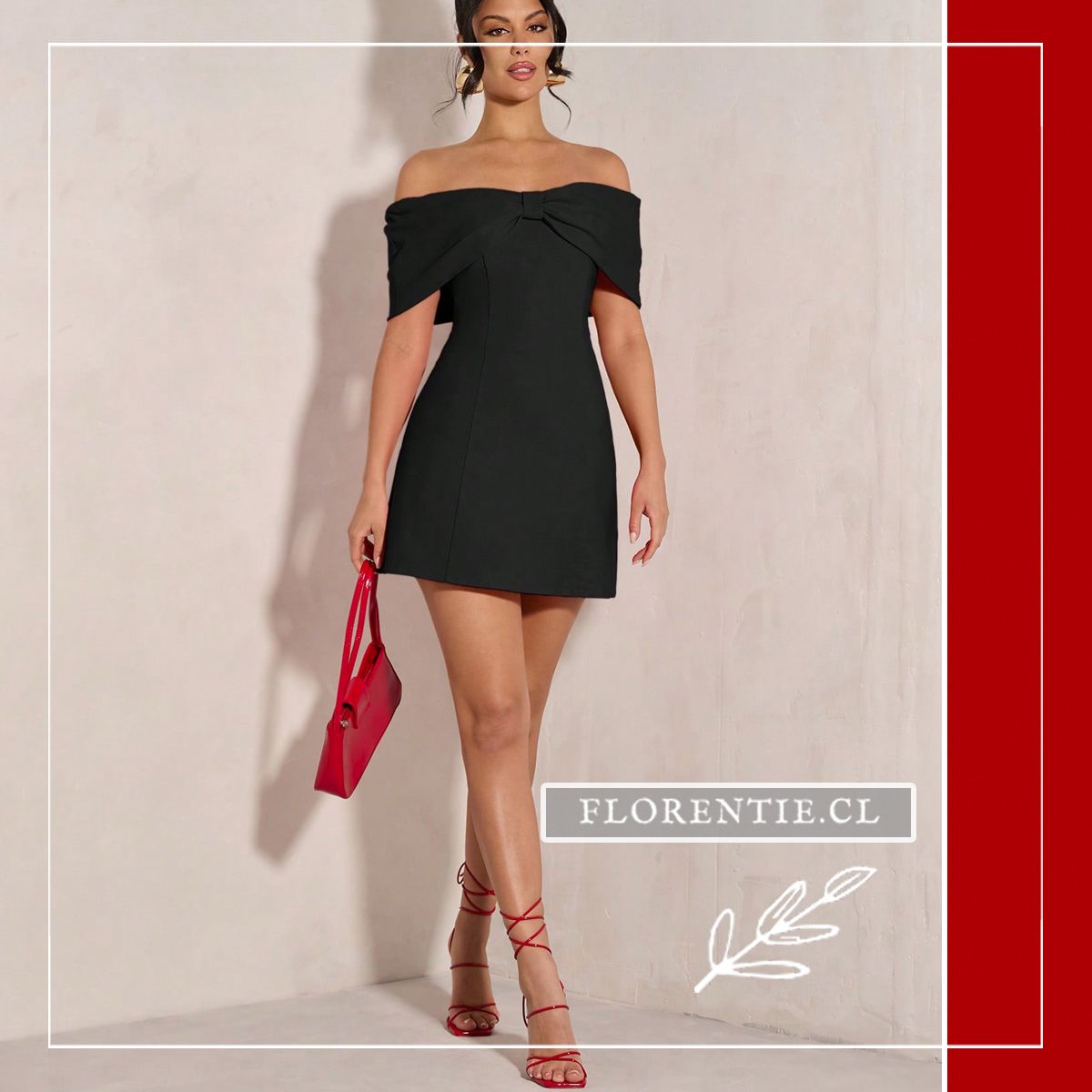 Vestido graduacion negro corto Lia - Imagen 5