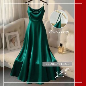Vestido verde jade Lara