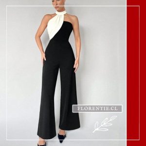 Enterito Formal Bicolor Cuello Halter
