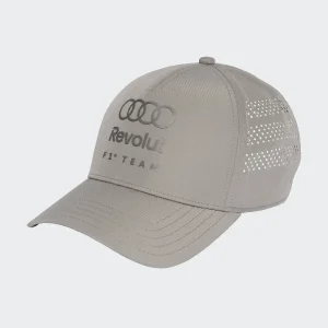 Gorra Trucker Audi, equipo, mecánicos, adidas, gris, 2026